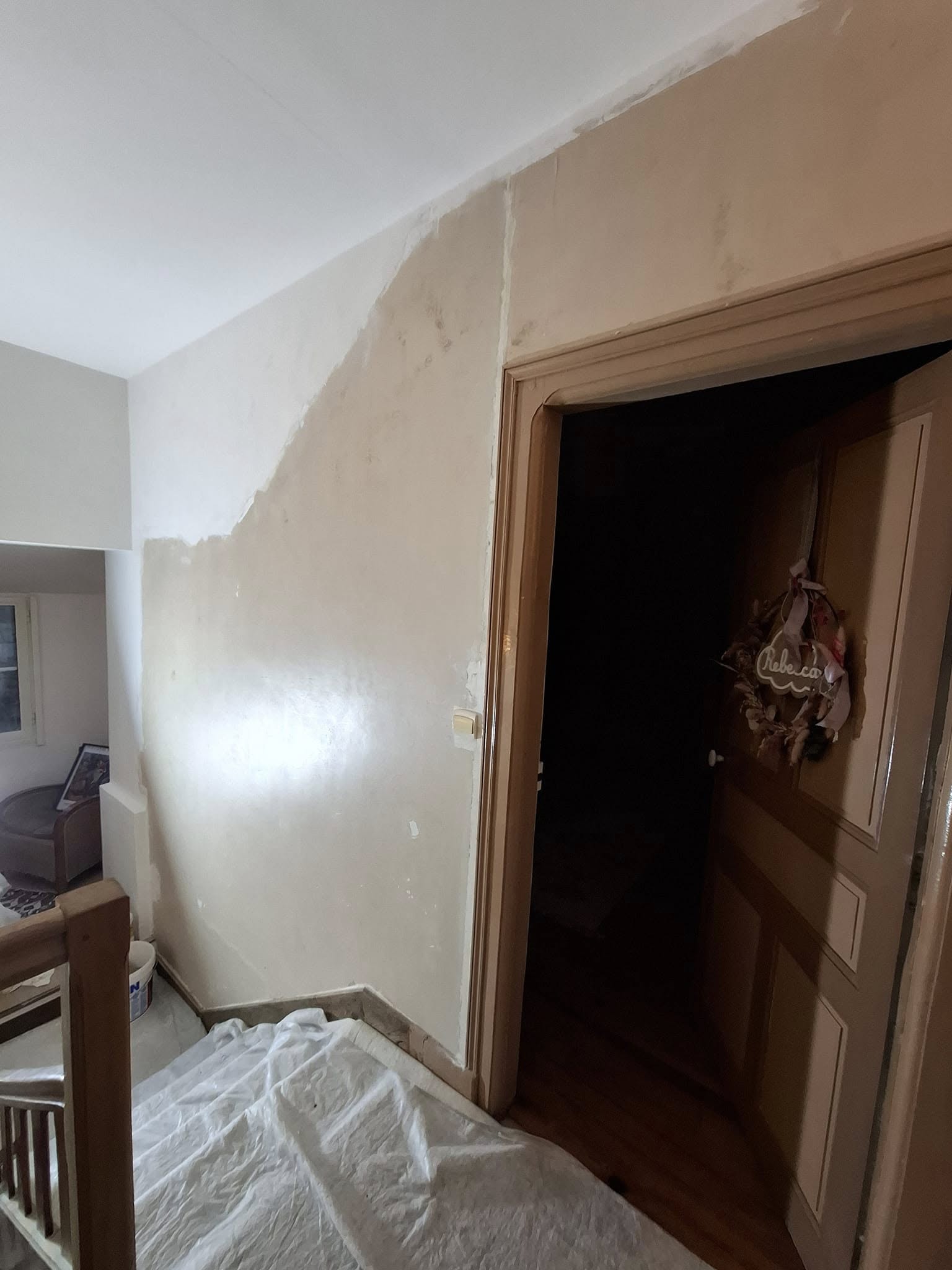 Rénovation palier d'escalier